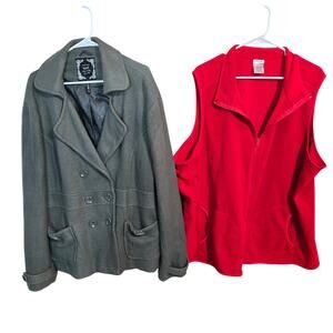 Women's 3X 22W 24W Coats Jackets Long Sleeve Winter Wholesale Bulk Lot of 2 3XL